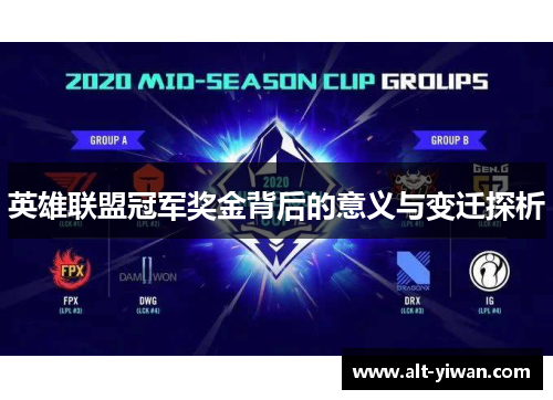 英雄联盟冠军奖金背后的意义与变迁探析